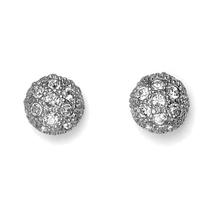 Ženske oliver weber ball crystal mindjuše sa swarovski belim kristalom ( 22076r ) - Img 1
