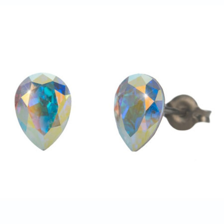 Ženske oliver weber sensitive drops crystal ab mindjuše sa swarovski kristalima ( s24019.ab ) - Img 1