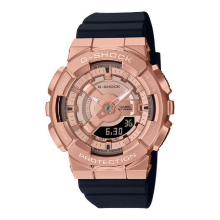 Ženski casio roze zlatni analogno digitalni sportski ručni sat sa crnim kaišem ( gm-s110pg-1aer ) - Img 1