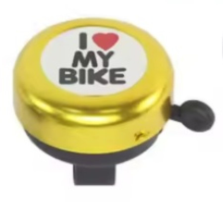 Zvonce i love my bike,zlatno žuta boja ( B80011/IV-4 )