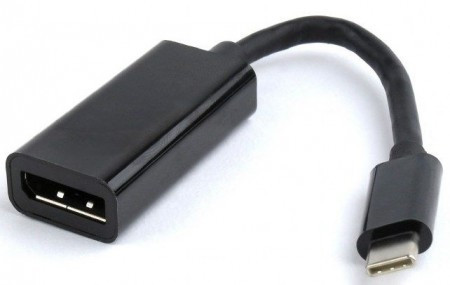 A-CM-DPF-01 Gembird USB-C to DisplayPort adapter, black A - Img 1