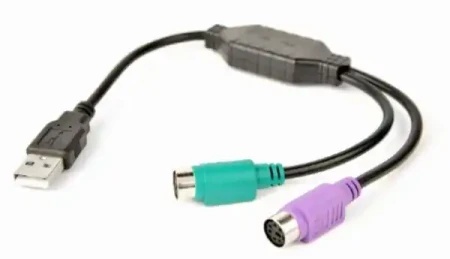 Adapter USB - 2 PS/2 CablExpert UAPS12-BK 30cm