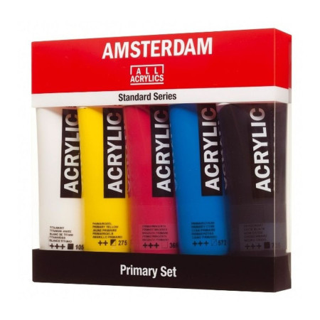 Amsterdam, akrilna boja, set 5K, primary set, 5 x 120ml ( 680902 ) - Img 1