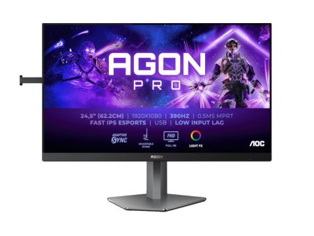 Aoc agon ag256fs 24.5"/ips/1920x1080/390hz/1ms gtg/hdmix2,dp,usb/adaptive sync/pivot/crna monitor ( ag256fs )