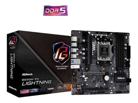 Asrock b650m pg lightning/am5 Matična ploča ( 90-MXBMV0-A0UAYZ )