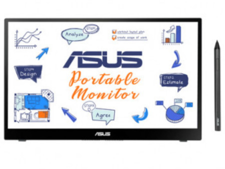 Asus ZenScreen MB14AHD 14"/IPS/1920x1080/60Hz/5ms GtG/USB C x2/prenosni/crna monitor ( 90LM063V-B01170 )