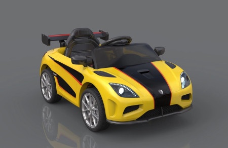 Automobil na akumulator dečiji crno - žuti ( BMT809 )