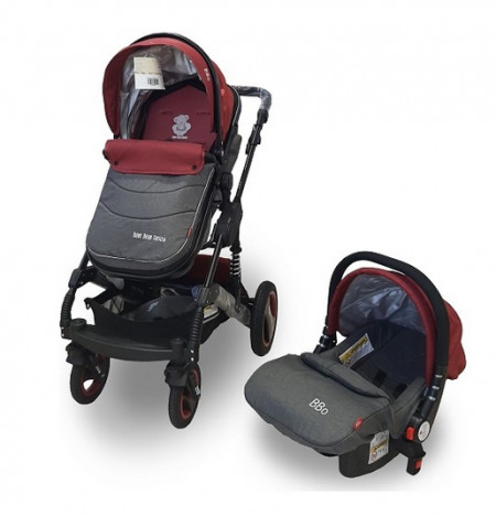 BBO kolica za bebe gs-t106 bbo matrix set - crvena ( GS-T106CRVS ) - Img 1