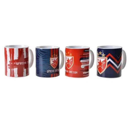 Best Buy lungy šolja keramička crvena zvezda 350ml miks ( 300800 )