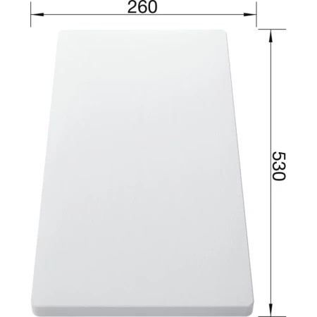 Blanco daska plastika bela 530x260x17 mm ( 217611 ) - Img 1
