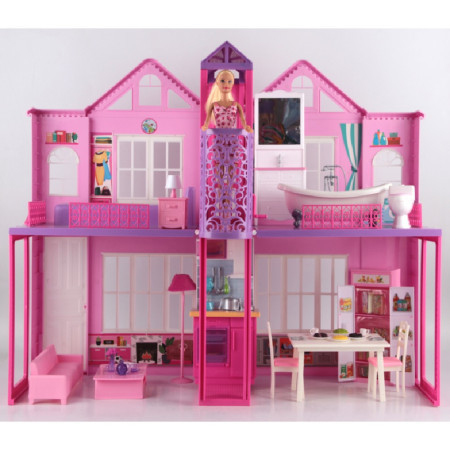 Boneca, igračka, kuća za lutke sa nameštajem, 985 ( 858221 )