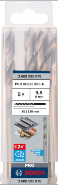 Bosch 2608595076 Burgije za metal HSS-G, DIN 338 ( 2608595076 )