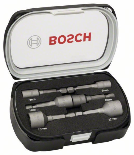 Bosch 6-delni set nasadnih ključeva 50 mm 6, 7, 8, 10, 12, 13 mm ( 2608551079 ) - Img 1