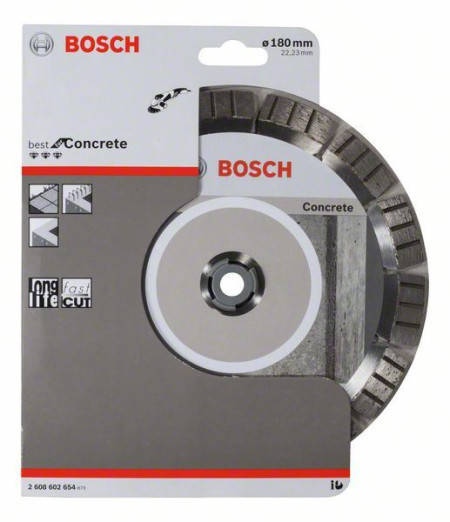 Bosch dijamantska rezna ploča best for concrete 180 x 22,23 x 2,4 x 12 mm ( 2608602654 ) - Img 1