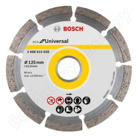 Bosch dijamantska rezna ploča eco for universal 125x22.23x2.0x7mm ( 2608615028 )