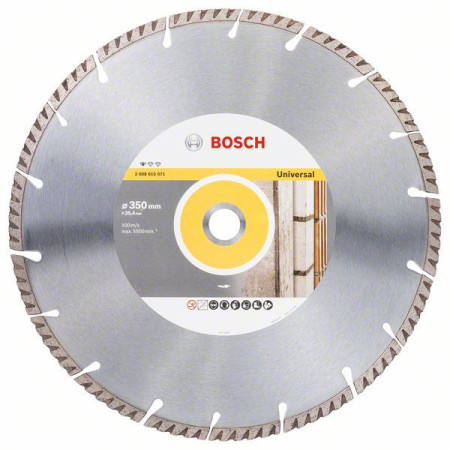 Bosch dijamantska rezna ploča standard for universal 350x25,4 350x25.4x3.3x10mm ( 2608615071 )