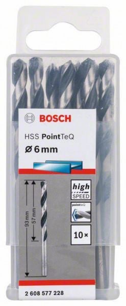 Bosch HSS spiralna burgija PointTeQ 6,0 mm ( 2608577228 ) - Img 1