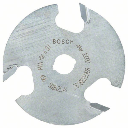 Bosch pločasto glodalo za žlebove 8 mm, D1 50,8 mm, L 2,5 mm, G 8 mm ( 2608629388 ) - Img 1