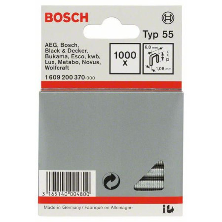 Bosch spajalica sa uskim leđima tip 55 6 x 1,08 x 12 mm ( 1609200370 )