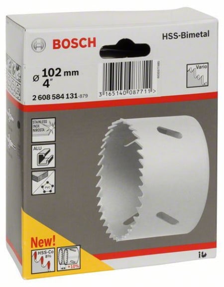 Bosch testera za otvore HSS-bimetal za standardne adaptere 102 mm, 4" ( 2608584131 )