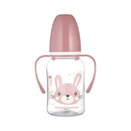 Canpol babies flasica sa drskama cute animals 120ml (11/823) - pink ( 11/823_pin )