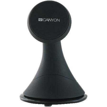 Canyon CH-6 car holder for smartphones,magnetic suction function ,with 2 plates(rectanglecircle), black ,97*67.5*107mm 0.068kg ( CNE-CCHM6