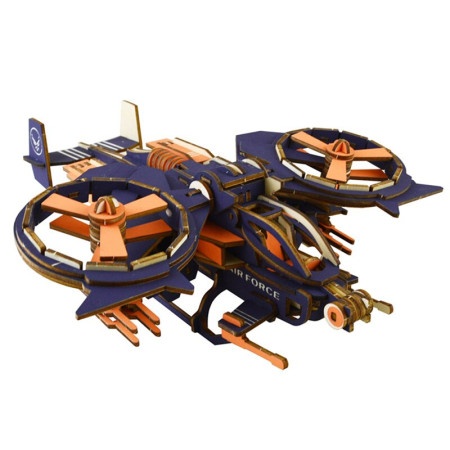 Čarolijashop 3d drvena slagalica - Gunship letilica ( 66)
