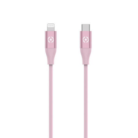 Celly USBC - lightning kabl u pink boji ( USBCLIGHTCOLPK )