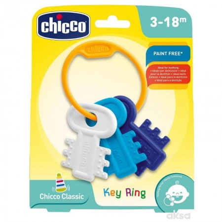 Chicco zvečka glodalica Privezak za ključeve plavi ( A016524 ) - Img 1