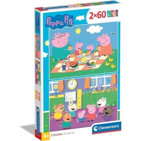 Clementoni puzzle 2x60 peppa pig ( CL24793 )