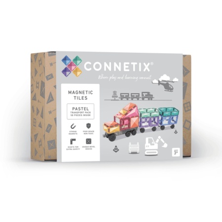 Connetix Magnetni konstruktor Pastel Transport Pack 50 delova ( SW11845 )-1