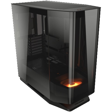 Cougar FV270 Black PC Case Mid tower Glass Perimeter Black ( CGR-58M6B )