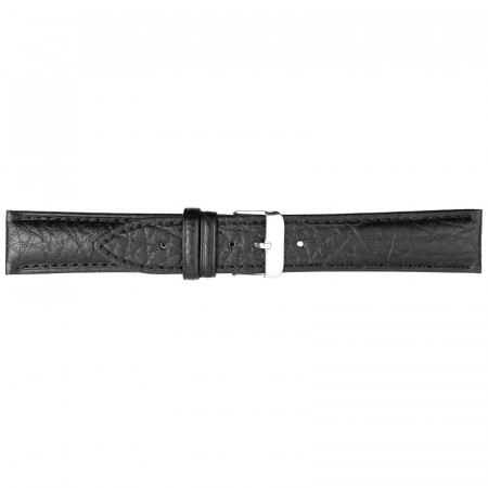 Crni poletto bull grained calf kožni kaiš za sat ( 658/00.20 )