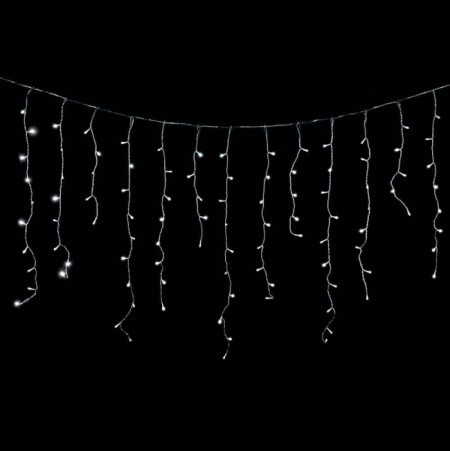Crystaline LED ledenica 2 x 0,9m, 138 kom, hladno bela, transparentni kabl, unutrašnja upotreba ( KAT 212 )
