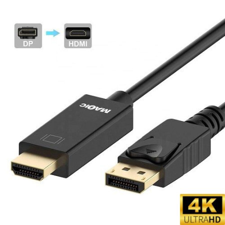 Displayport na HDMI kabl 1.8M DP2H-K1.8M/4K30 ( 55-086 ) - Img 1