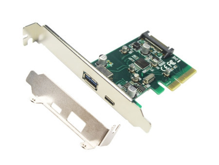 E-Green PCI-Express kontroler na USB 3.1 Tip A + USB-C Host controler (Asmedia 1142) - Img 1