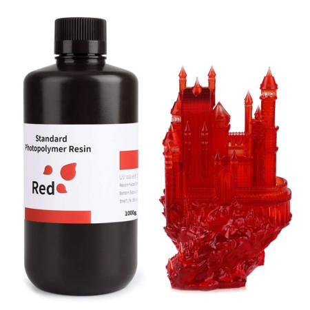 Elegoo standard resin 1kg - clear red ( 054033 )