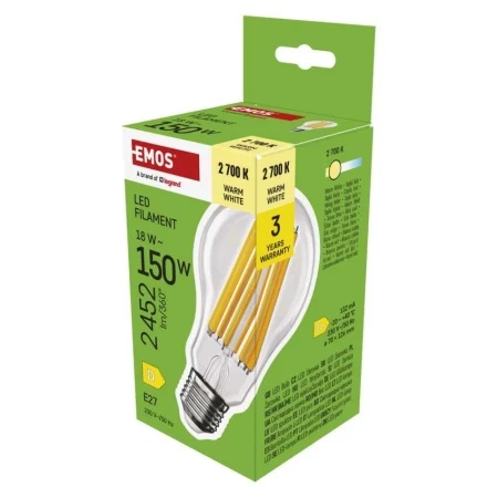 Emos zf5d82 sijalice Led filament a70 18w(150w) 2452lm e27 ww ( 3483 )