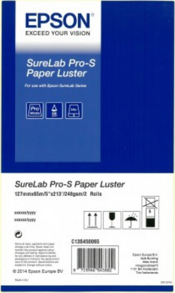 Epson surelab pro-s paper luster 5x65 2 rolls - Img 1