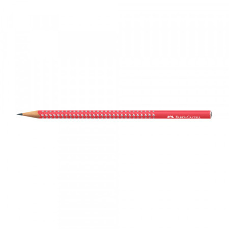 Faber Castell grafitna olovka grip HB sparkle candy cane red 118240 ( 4694 )  - Img 1