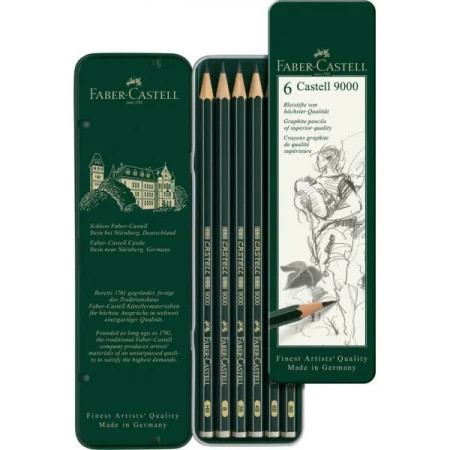 Faber Castell grafitna olovka set 9000 1/6 ( 0498 ) - Img 1