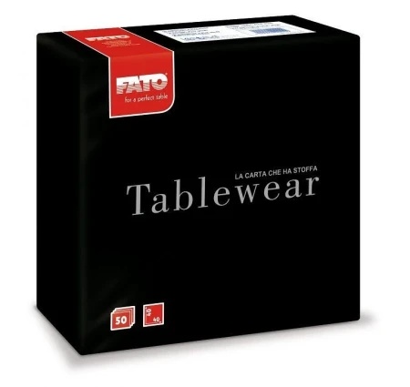 Fato Airlaid salveta crna 40x40cm 50/1 1sl (pak) ( FATO-88405000 )