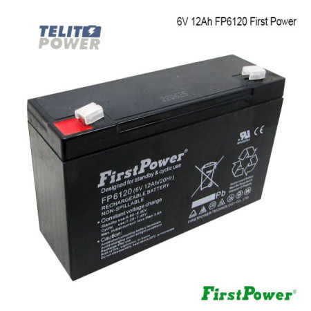 FirstPower 6V 12Ah FP6120 terminal T1 ( 0349 )