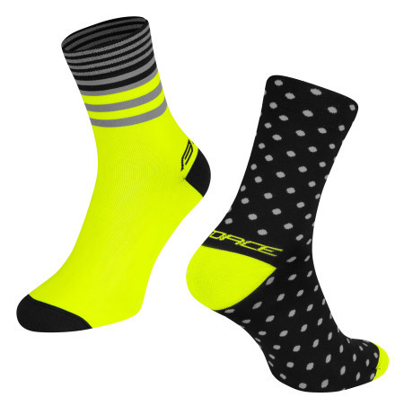Force čarape spot, crno-fluo s-m/36-41 ( 9009082 )