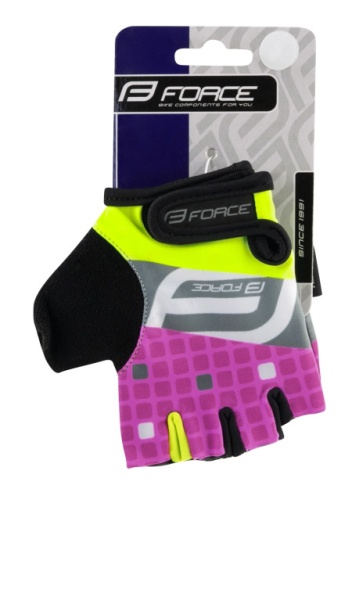 Force rukavice dečije force square fluo-roze - l ( 9053242-L/S52 )