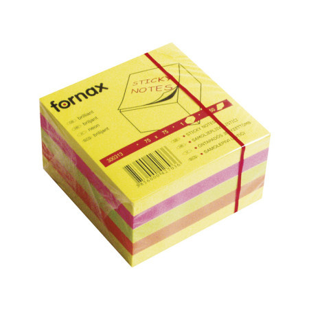 Fornax kocka samolepljivi listići 450 lis, 75x75 neon 427036 ( 2554 )