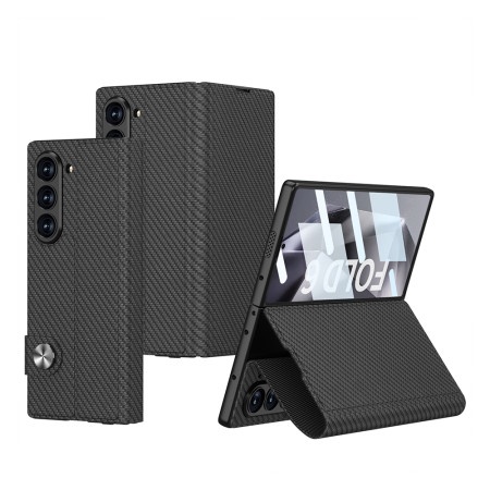 Futrola leather za samsung f956b galaxy z fold 6 5g karbon crna (gkk case) ( F116688 )
