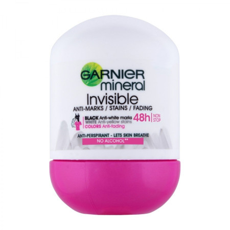 Garnier Mineral Deo Invisible Black, White &amp; Colors Roll-on 50 ml ( 1003009603 ) - Img 1
