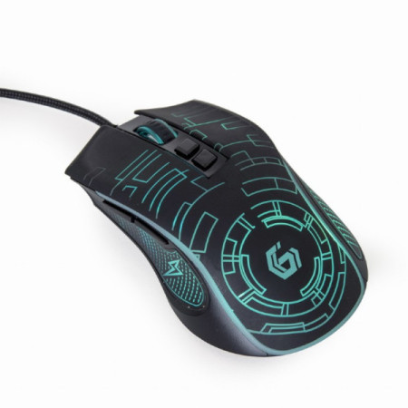 Gembird MUSG-RGB-01 USB LED gaming mouse, black