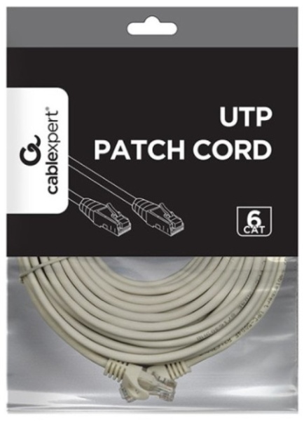 Gembird PP6U-CU-20M Mrezni kabl, CAT6 BAKARNI UTP Patch cord 20m grey